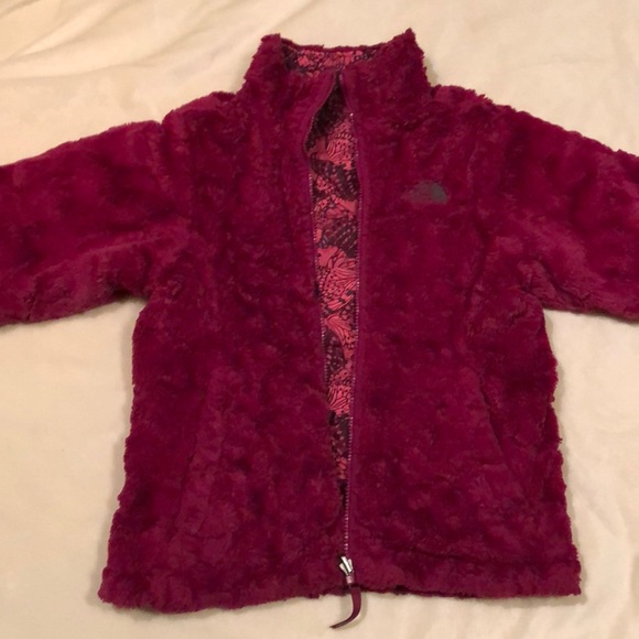 Girls The Northface Reversable Swirl Jacket - Picture 4 of 5